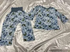 ⭐️美品⭐️恐竜柄フリースベビーパジャマ(95cm) モコモコ　ふわふわ　暖かい　冬