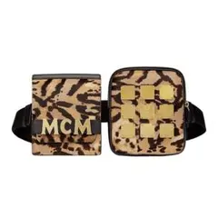 MCM レオパード柄 ボディバッグ ウエストポーチ - メルカリ