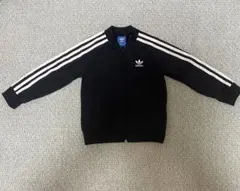 adidas キッズ トラックジャケット ブラック