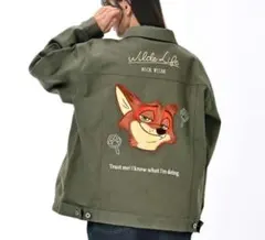 新品未使用】ディズニー ズートピア2 ニック サガラ刺繍 デニム