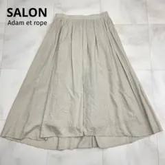 ◆ SALON Adam et rope リネン ギャザー フレアスカート Mのサムネイル