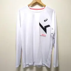 ASICS アシックス トレーニングウェア 長袖 白 2XL
