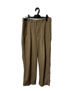 YOKE 20SS 1TUCK WIDE TROUSERS スラックス ベージュ