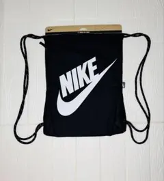 Nike ブラック ナップザック ヘリテージ ドローコードバッグ 13L