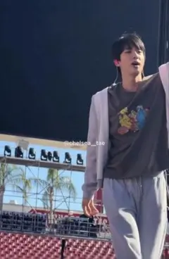 セサミストリート ヴィンテージ Tシャツ グレー BTS ジン 着用 Lサイズ