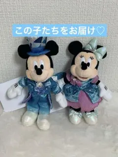 ディズニーシー25周年 ぬいぐるみバッジ ミッキー ミニー