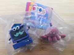 ガチャ　教育番組 フロッキーフィギュア はかせ　パウル　セット