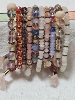 ハンドメイドビーズブレスレットセット