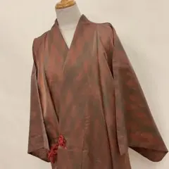 紋紗　裄66.3㎝　ロング道中着①のサムネイル