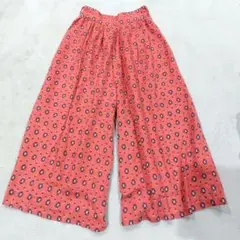 WCloset ワイドパンツ コーラルピンク
