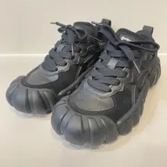 【極美品】オニツカタイガー デンティグレ LS 厚底 スニーカー オールブラック