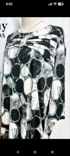 【美品】day to day モード ゆったり 薄手 ストレッチチュニック LL