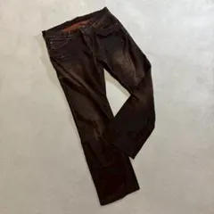 リー　カラーデニムパンツ　ブラウン　34