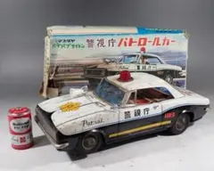 アオシン ブリキ製 トヨタ クラウン 2ドア パトカー 35cm 日本製 アオシン ブリキ製 トヨタ クラウン 2ドア パトカー 35cm 日本製
