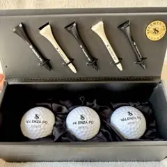 ✨［超希少]VALENZA PO バレンザスポーツ　ゴルフボールとティーセット✨のサムネイル
