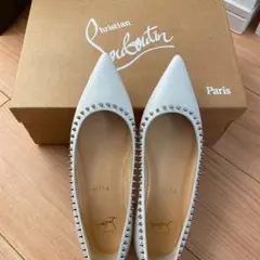 新品　ルブタン　スタッズ　フラットシューズ　36