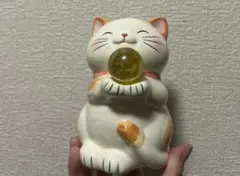 ハッピーキャット イエロー 黄猫 幸運 金運 貯金箱