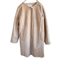 チャオパニックティピー コート ノーカラー 無地 ONE 肌 お出かけ