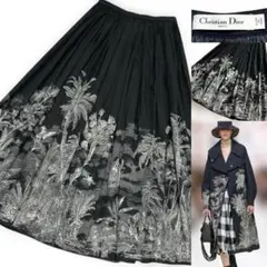 最高峰20SS激レア★Dior トワルドジュイ 夏素材ロングスカート極美品 Mのサムネイル