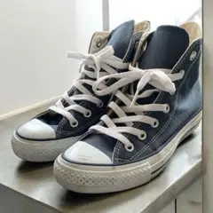 CONVERSE ネイビー スニーカー ハイカット24.0cm