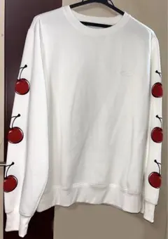 KIRSH キルシー 袖ロゴトレーナー オフホワイト