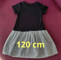 【西松屋】Tシャツ ワンピース黒120 cm 女の子★激安★のサムネイル