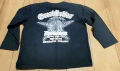 130cm 長袖 Tシャツ 黒 子供服 ロンT