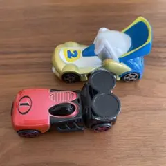 ミニカー　ディズニー　ミッキー＆ドナルド　2個セット
