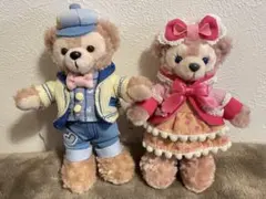 ダッフィ＆シェリーメイ　ぬいぐるみバッジ　HEARTWARMING DAYS
