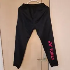 YONEX スウェットパンツ ブラック×ピンク SS