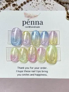 ネイルチップ　マグネットネイル　ぷっくりネイル　タンフルネイル　カラフル