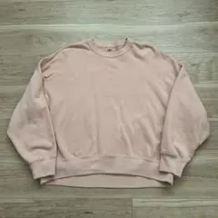 UNIQLO XL ピンク スウェットシャツ　レディース