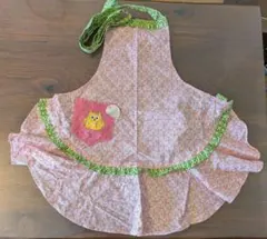 【未使用】フクロウ フリルエプロン