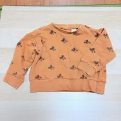 Disney baby ミッキーマウス トレーナー オレンジ