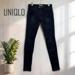 ユニクロ UNIQLO ウルトラストレッチジーンズ　スキニー 細見え ネイビー