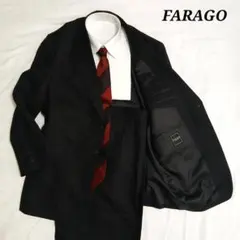 FARAGO セットアップ　ブラック　ストライプ　BB5 2タック　スーツ上下