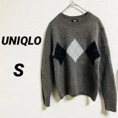 【UNIQLO ユニクロ】 プレミアムラムクルーネックセーター ウール100%