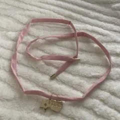 Dior ピンクリボン チャーム