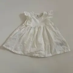フリルトリムボディスーツ付きワンピース