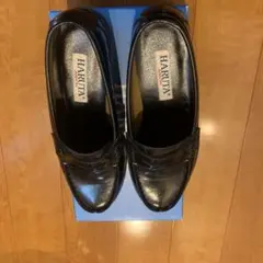 HARUTA ブラックレザー ローファー23cm
