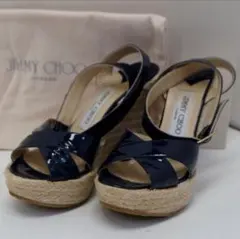 【JIMMY CHOO】エスパドリーユ ウェッジソール サンダル36(23㎝)のサムネイル