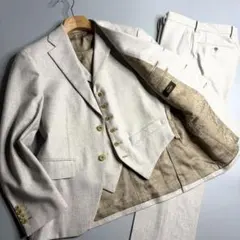 雪*舟様 ONLYe×DRAPERS フランネル ライトグレー 3ピーススーツのサムネイル