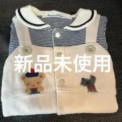 familiar ストライプロンパース　60cm 長袖ロンパース