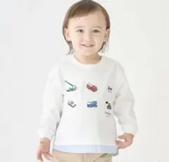 petit main トミカ長袖カットソー