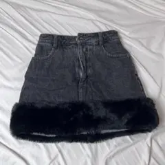 ダーリッチ　ポイントファーデニムスカート