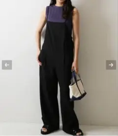 ジャーナルスタンダードレサージュ オックスコンビネゾン ブラック 黒 サロペット