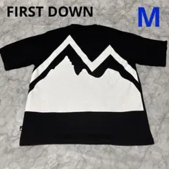 FIRST DOWN ビッグシルエットTシャツ ブラック　Mサイズ
