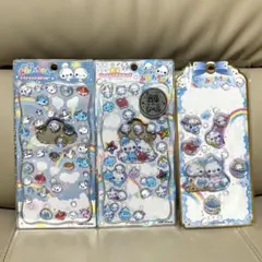 ぷくぷくあわわちゃん　ジュエルプチドロップステッカー　ウォーターシール3枚セット