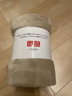 UNIQLO LifeWear ベージュ　フリースブランケット