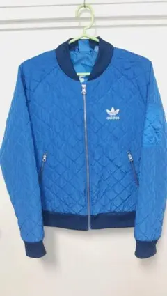 (美品)Adidas 2WAYアディダス キルテ ィングジャケット: M/38